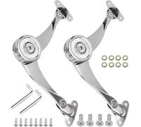 Supporto Cerniera Cerniere per Ante a Ribalta Asta Snodata Acciaio Inox per Armadietti Porte Mobili Scrivanie Armadietto - 2 Pezzi