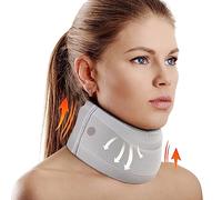 Supporto cervicale per dolore al collo e sostegno, morbido supporto per il collo allevia il dolore e la pressione nella colonna vertebrale per donne e uomini, collo in schiuma (S, collo profondo 7,6