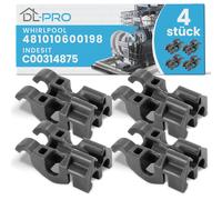 SUPPORTO CESTELLO LAVASTOVIGLIE 4 PEZZI COMPATIBILE WHIRLPOOL RICAMBIO ACCESSORI