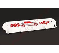 Supporto Chiavi Utensili Garage IN Acciaio Decope Laser Peugeot 205 1.3 Rally