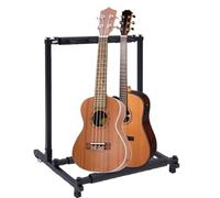 Supporto Chitarra Elettrica a 3 Livelli e Pieghevole Universale Porta Terra Stand Poggia Guitar Stand Con Imbottitura in Gomma Per Strumenti Musica