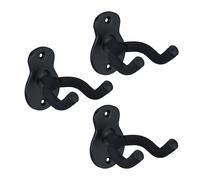 Supporto Chitarra Muro Elettrica Classica Ganci Rotanti Porta Basso Set 3 Hooks