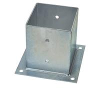 SUPPORTO CHIUSO PER TRAVI IN LEGNO mm. 91x91 piano mm. 150x150