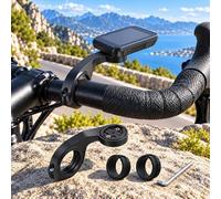 Supporto Ciclocomputer per Garmin Edge 540, Set 4 Pezzi | Supporto frontale stabile con distanziali in gomma per maggiore presa, protezione del manubrio e visione chiara.