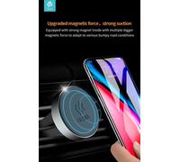 Supporto circolare magnetico da auto per bocchetta aria devia bk