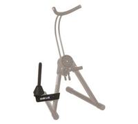 QUIK LOK - WI/992 SUPPORTO AGGIUNTIVO PER FLAUTO/CLARINETTO SU Solida Costruzione in Acciaio, Punti di Appoggio Ricoperti, Basi con Ampi Treppiedi, Sostegni Ricoperti con Gomma, Colore Nero