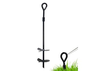 Supporto Clip Guanti - Morsetti a metà regolabile | Centro di trampolino a vite | Ancora Terra in Ghisa per baldacchino all'aperto | Suti