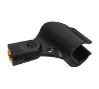 Supporto Clip Microfono a U, Morsetto Nero Filetto in Rame | Diametro Foro 15, 5mm, Apertura 28, 5-45mm, Accessorio per Impiego Cavo o Cavo
