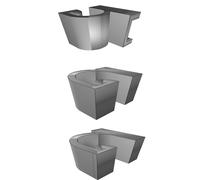 Supporto Clips Barra per IKEA Samla Scatola 16mm Tubo Montaggio Stampato