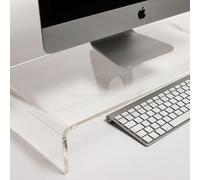Supporto cm 70x50 alzata rialzo monitor in plexiglass trasparente