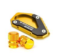 Supporto CNC Per Moto Supporto Laterale Per Piede Piastra Estensione Copertura Valvola Pneumatico Per Suzuki Per V-STROM 650/XT 650 DL650(Style 8)