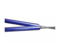supporto cofano telescopico Ammortizzatori Per Cofano Per Fiesta Per ST Per MK8 2017-2023 Anteriore Modificare Aste Pistoni Cilindri Supporto Sollevamento(Blue carbon fiber)