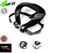 SUPPORTO COLLO UFO BULLDOG NERO CON BRETELLE REGOLABILI OFF ROAD CROSS ATV MX