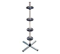 Colonna porta 4 ruote complete auto con pneumatici max 225 mm Acciaio Max 100kg