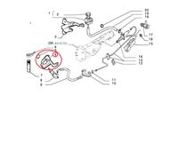 SUPPORTO COMANDO IDRAULICO DISINNESTO FRIZIONE FIAT UNO ORIGINALE 7720674