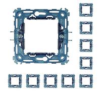 Supporto Compatibile Con Vimar Arke, Supporto Per Scatola 502 503 504 507 (10, 2 Moduli/Posti)