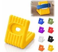 Supporto compatto di ricarica compatibile con Fitbit Air, supporto caricabatterie da scrivania con gestione dei cavi, base organizer per comodino ordinato per riporre i cavi, giallo
