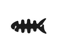 Supporto compatto / organizzatore cavi Fishbone - Nero KP32968