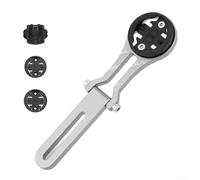 Supporto compatto per contatore di biciclette con staffa regolabile per un facile montaggio di computer e accessori per fotocamera (argento)