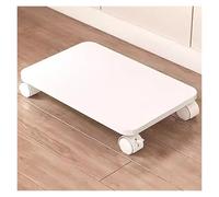 Supporto compatto per stampante con ruote bloccabili sotto la scrivania, carrello per stampante, casa, ufficio, supporto per stampante, bianco, 45 x 30 cm, ideale per risparmiare spazio e organizzare