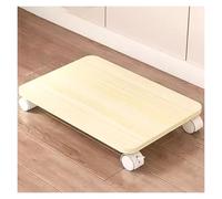 Supporto compatto per stampante con ruote bloccabili sotto la scrivania, carrello per stampante per casa e ufficio, salvaspazio, giallo (D-50 x 35) "
