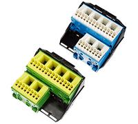 Supporto con 2 x 28 morsetti PE/N, QuickConnect HAGER FZ384