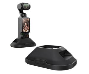 Supporto con base a sgancio rapido rimovibile fotocamera con gimbal per DJI Pocket 3/4/4 Pro: supporto da auto in silicone, supporto da scrivania, treppiede per vlog, accessorio con adesivo resistente