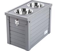 Supporto con doppia ciotola Kerbl Pet ecoFLEX® - 2 x 1,2 l, L 54 x P 30 x H 39,5 cm