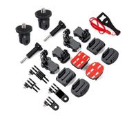 Supporto con fibbia adesiva per casco per accessori Akaso Action Camera | Supporti compatibili con AKASO EK5000 EK7000 4K WiFi, Go Pro Hero 13 12 11 10 9 8 Insta 360 x6 X5 X4 Air X3 ACE Pro 2 GO 3S