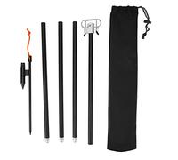 Supporto con gancio pieghevole, supporto per lampada da terra con altezza, palo a Y in alluminio con picchetto da terra per cam, cortile, giardino, patio, stabile e portatile