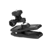 Supporto con morsetto a clip girevole a 360° con attacco magnetico, compatibile con Insta360 GO/Insta360 R/Insta360 X Series/DJI Pocket Cameras, supporto per fotocamera compatta in ABS nero 10,5 x 5,9