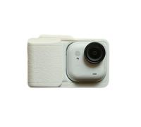 Supporto con stampa 3D per Insta360 Go Ultra, impugnatura ergonomica per fotocamera Vlog con sgancio rapido per fotografia di strada e accessori per la creazione di contenuti (bianco)