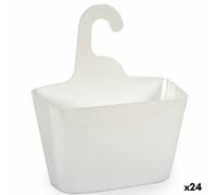 Supporto Contenitore per Vasca da Bagno Berilo Bianco Plastica 11,5 x 31,5 x