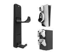 Supporto Controller Stand Cuffie Porta Controller, Supporto per Joystick da Appendere alla Console supportos Pieghevole per Gamepad e Cuffie Adatto ai Giocatori 190*53*38MM Dimensioni Nero 1 Pezzo