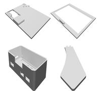 Supporto Cornice Custodia per Raspberry Pi Zero Waveshare E-Paper 7.5 Pollici