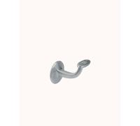 Supporto corrimano base piana in ottone cromato Cromato