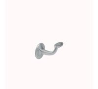 Supporto corrimano base piana in ottone cromato satinato Satinato