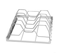 Supporto Costine BBQ Acciaio 5 Posti Supporto Costine BBQ Acciaio | Struttura robusta, resiste alte temperature, mantiene forma, per ideale per barbecue frequenti, lunga durata