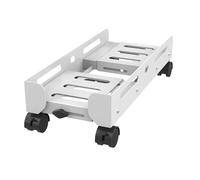 Supporto CPU Sotto la Scrivania Supporto a torre for PC mobile, supporto for CPU a larghezza regolabile Supporto for CPU desktop in acciaio, supporto for custodia for PC for impieghi gravosi con ruote