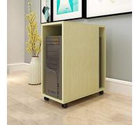 Supporto CPU Staffa host desktop rimovibile Desktop Bracket multiuso CPU Case Stand Rolling Carrello CPU Stand da pavimento con 4 ruote rotolanti a castello, 5 colori Supporto torre PC ( Color : Beige