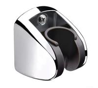 Supporto cromato regolabile per soffione doccia, montaggio a parete, in plastica ABS, progettato per contenere soffioni doccia portatili