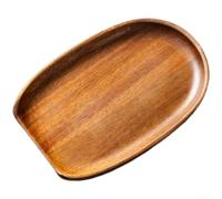Supporto Cucchiai in Massello Design Ovale Supporto Cucchiai(Ellipse) | Design a forma di pesce, vassoio profondo anti-goccia, naturale, per facile , decorativo
