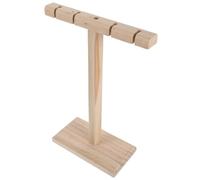 Supporto Cuffie da Scrivania in Legno Beige Elegante | Organizer Versatile, Protegge le Cuffie, Massimizza lo Spazio, Riduce Disordine, per Aula e Ufficio