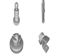 Supporto Culla Angolato per Eufy Spaceview Baby Monitor 25° Staffa Clamp