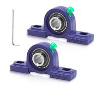 Supporto Cuscinetto 2pcs UCP 203, Cuscinetti a Sfera con Supporto con Autoallineante in Ghisa, Cuscinetti con Staffa Fissaggio, per Stampanti 3D, Ingranaggi, Nastri Trasportatori