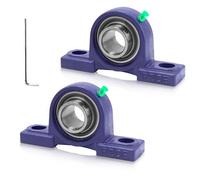 Supporto Cuscinetto 2pcs UCP 206, Cuscinetti a Sfera con Supporto con Autoallineante in Ghisa, Cuscinetti con Staffa Fissaggio, per Stampanti 3D, Ingranaggi, Nastri Trasportatori