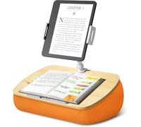 Supporto Cuscino Tablet, Porta Tablet con braccio regolabile, compatibile con iPad, Kindle, Cellulare (4,7-13"), scrivania per la lettura a mani libere a letto, sul divano (Arancione)
