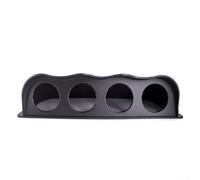 Supporto da 52 mm per auto, con staffa a 4 fori in plastica ABS per un'installazione sicura e stabile del contatore da corsa (nero)