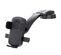 Supporto da auto per cellulare da cruscotto con braccio telescopico estensibile, supporto universale per auto a mani libere, forte ventosa, facile da usare con una sola mano, supporto regolabile per