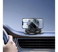 Supporto da auto per cruscotto con supporto girevole a 360 gradi e regolabile, compatibile con tutti gli smartphone da 4 a 7 pollici, base antiscivolo in gel di silicone per una presa sicura